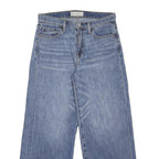 GAP Womens Jeans Blue Loose Wide-Leg Denim Light W26 L26 Frayed Hem