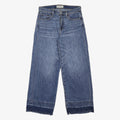 GAP Womens Jeans Blue Loose Wide-Leg Denim Light W26 L26 Frayed Hem