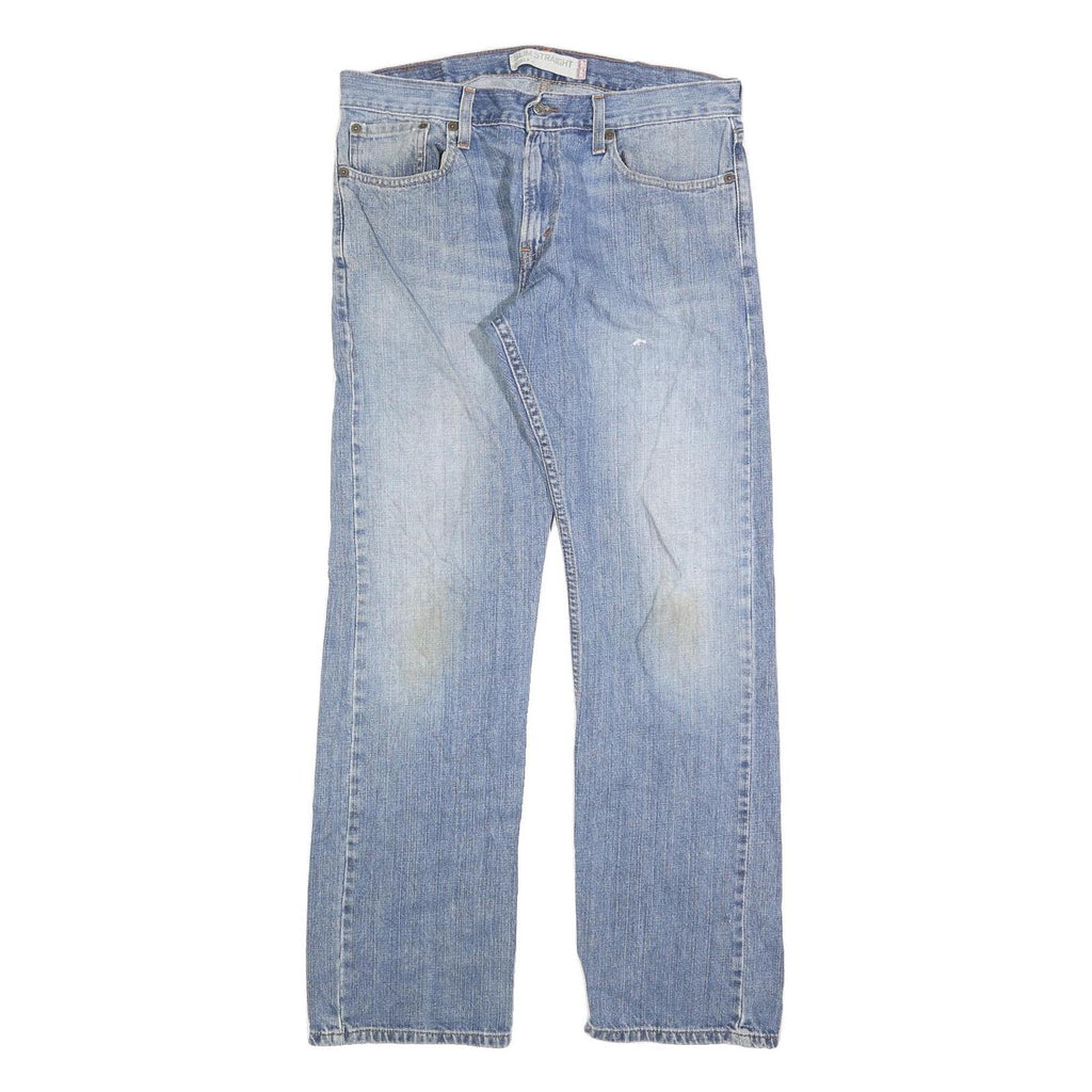 LEVI'S 514 Slim Mens Jeans Blue Slim Straight Denim Medium W34 L32 Classic Zip