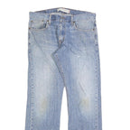 LEVI'S 514 Slim Mens Jeans Blue Slim Straight Denim Medium W34 L32 Classic Zip