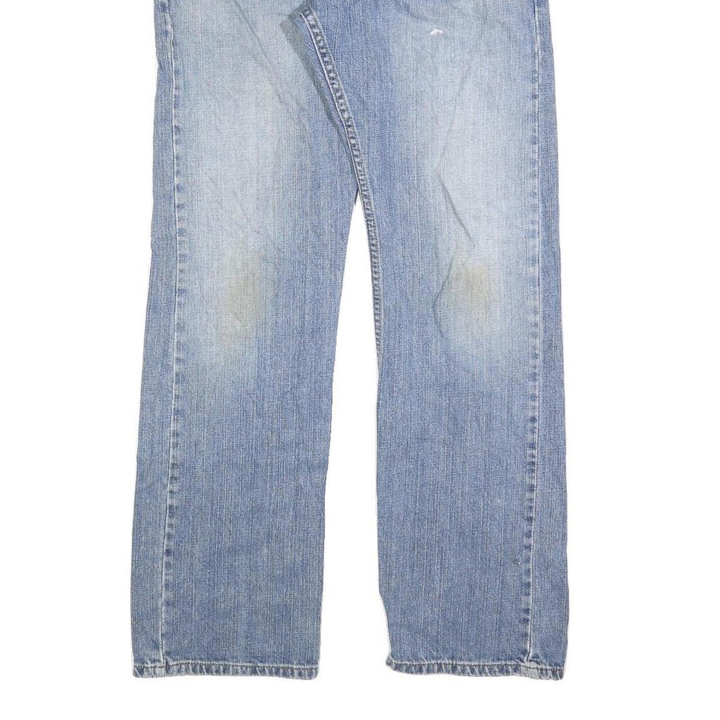 LEVI'S 514 Slim Mens Jeans Blue Slim Straight Denim Medium W34 L32 Classic Zip