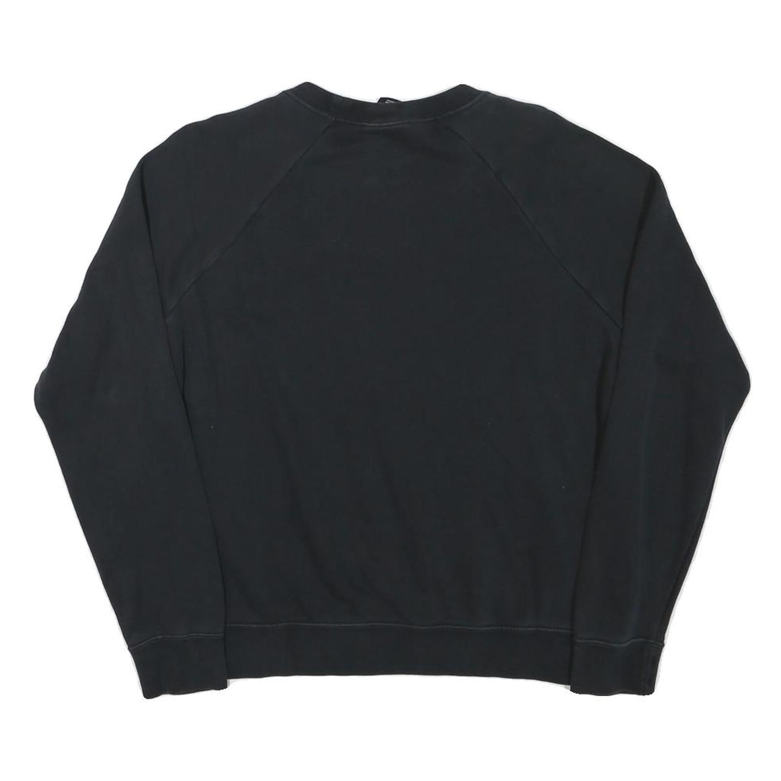 NIKE Womens Black Cotton Blend Crew Neck M Sweatshirt Sportswear