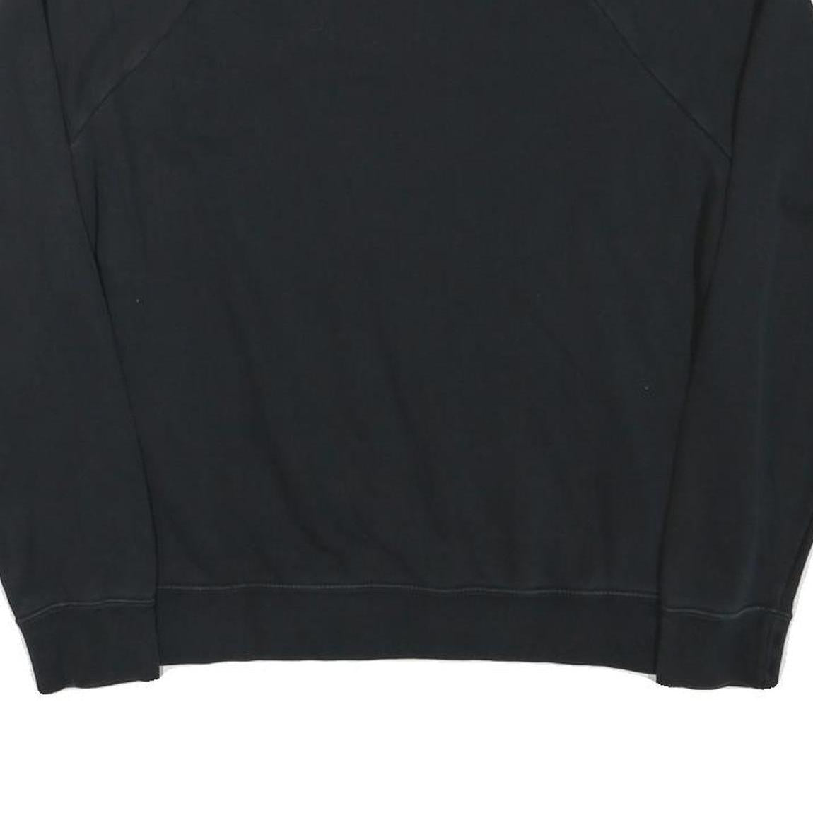 NIKE Womens Black Cotton Blend Crew Neck M Sweatshirt Sportswear