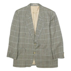 BOSS HUGO BOSS Mens Black & Beige Check Wool Blazer Jacket L Woven Classic