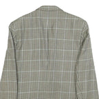 BOSS HUGO BOSS Mens Black & Beige Check Wool Blazer Jacket L Woven Classic