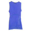 CALVIN KLEIN JEANS Womens Top Blue V-Neck Sleeveless XS