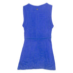CALVIN KLEIN JEANS Womens Top Blue V-Neck Sleeveless XS