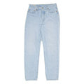 LEVI'S 501 BIG E Jeans Pinstripe Mens Blue Regular Straight W28 L31