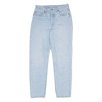 LEVI'S 501 BIG E Jeans Pinstripe Mens Blue Regular Straight W28 L31