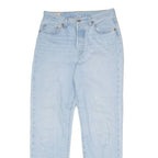 LEVI'S 501 BIG E Jeans Pinstripe Mens Blue Regular Straight W28 L31