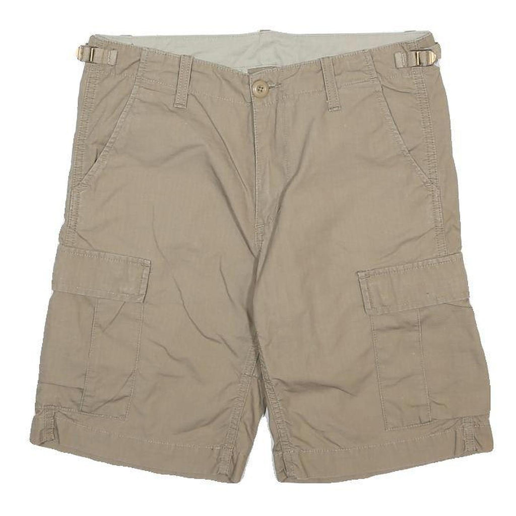 CARHARTT Mens Shorts Beige Cargo M W30 Durable Cotton Workwear Pockets
