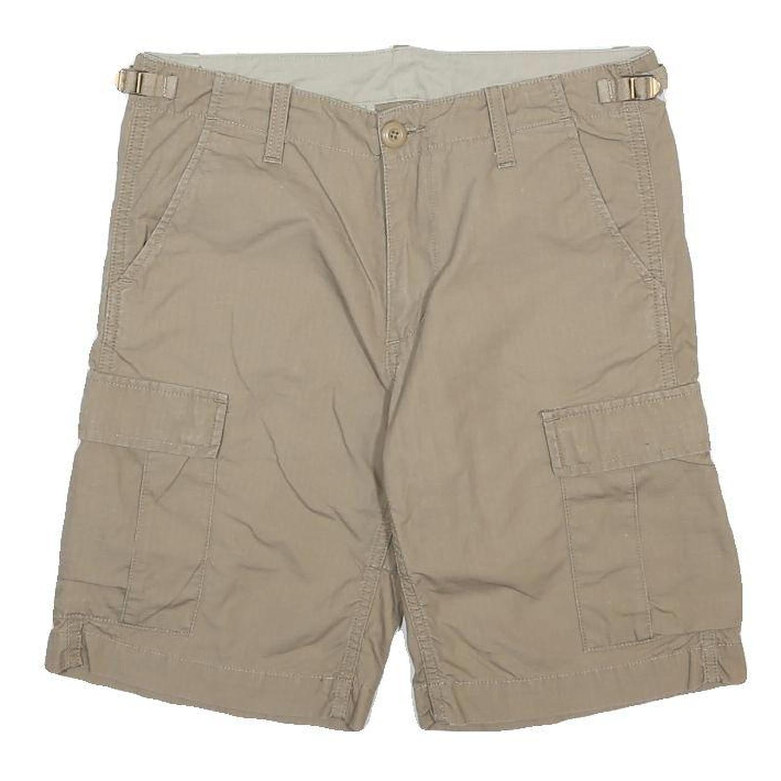 CARHARTT Mens Shorts Beige Cargo M W30 Durable Cotton Workwear Pockets