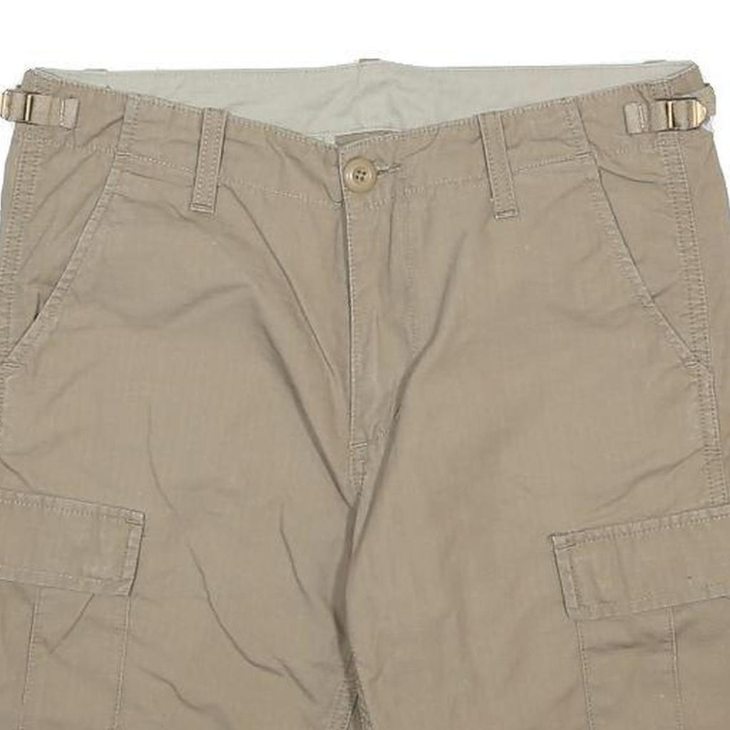CARHARTT Mens Shorts Beige Cargo M W30 Durable Cotton Workwear Pockets