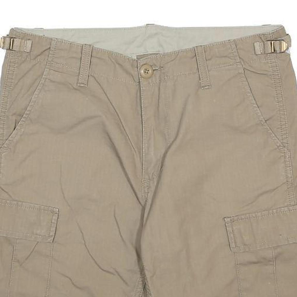 CARHARTT Mens Shorts Beige Cargo M W30 Durable Cotton Workwear Pockets