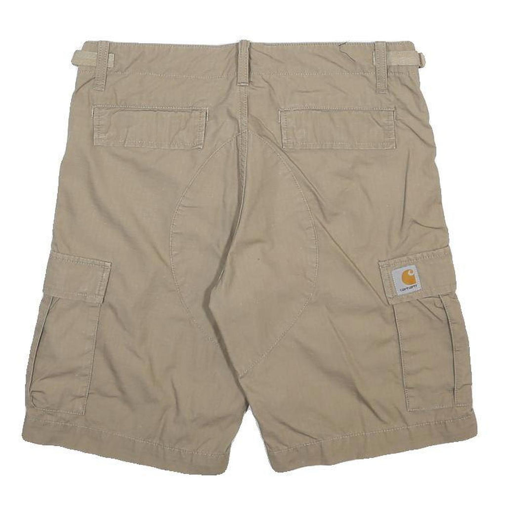 CARHARTT Mens Shorts Beige Cargo M W30 Durable Cotton Workwear Pockets
