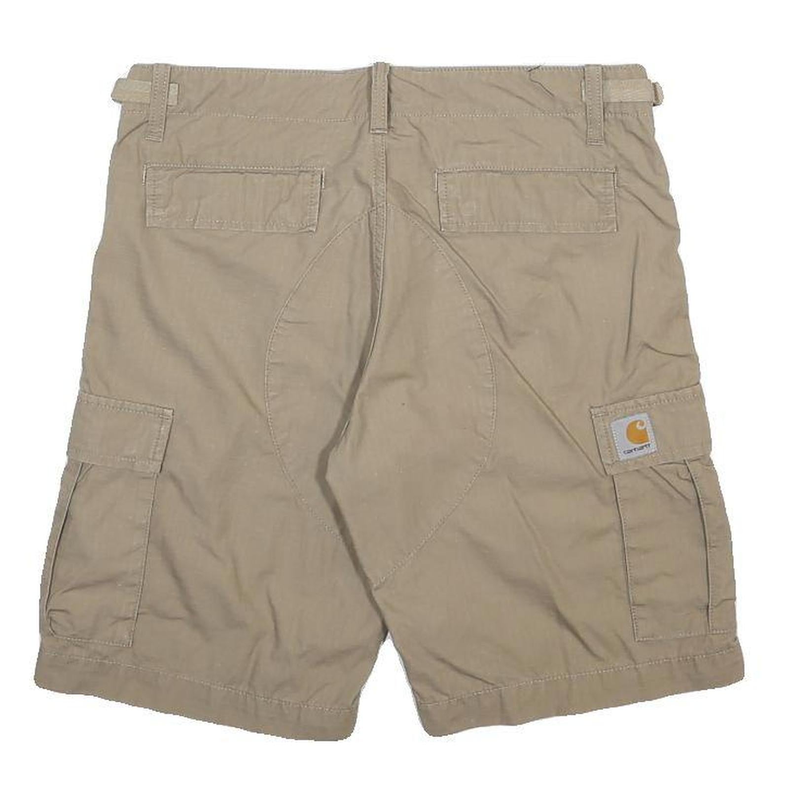 CARHARTT Mens Shorts Beige Cargo M W30 Durable Cotton Workwear Pockets