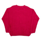 CHAPS RALPH LAUREN Mens Jumper Red Herringbone Tight Knit L