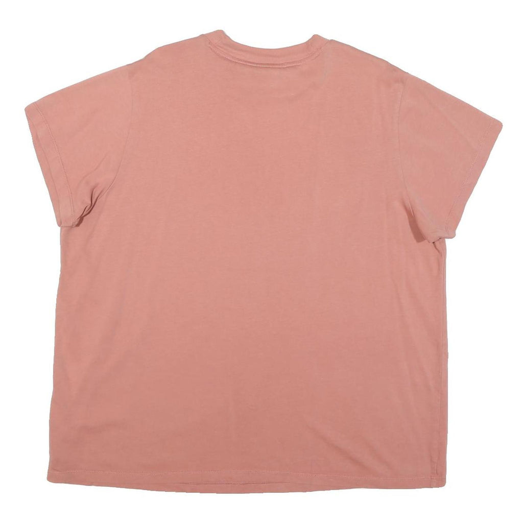 ADIDAS Womens Pink Crew Neck Short Sleeve T-Shirt UK 18 Cotton Blend Casual Wear