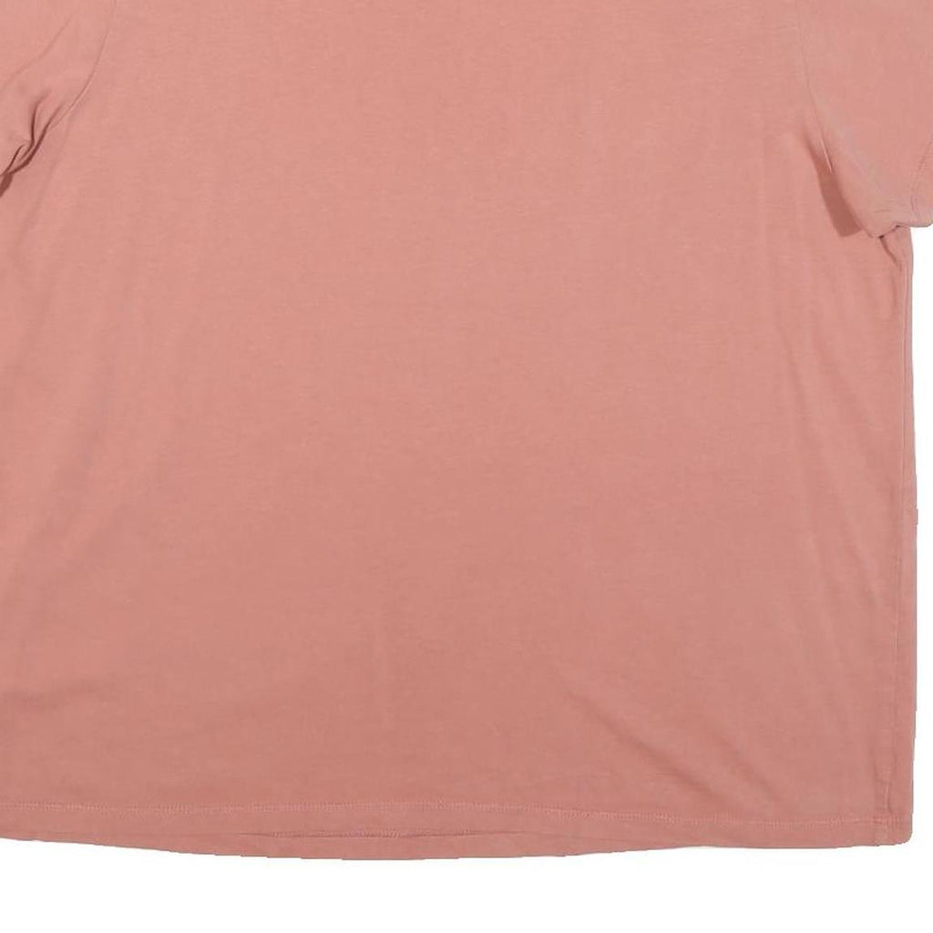 ADIDAS Womens Pink Crew Neck Short Sleeve T-Shirt UK 18 Cotton Blend Casual Wear