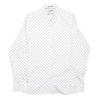 TED BAKER Mens Shirt White Spotted Long Sleeve L