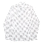 TED BAKER Mens Shirt White Spotted Long Sleeve L