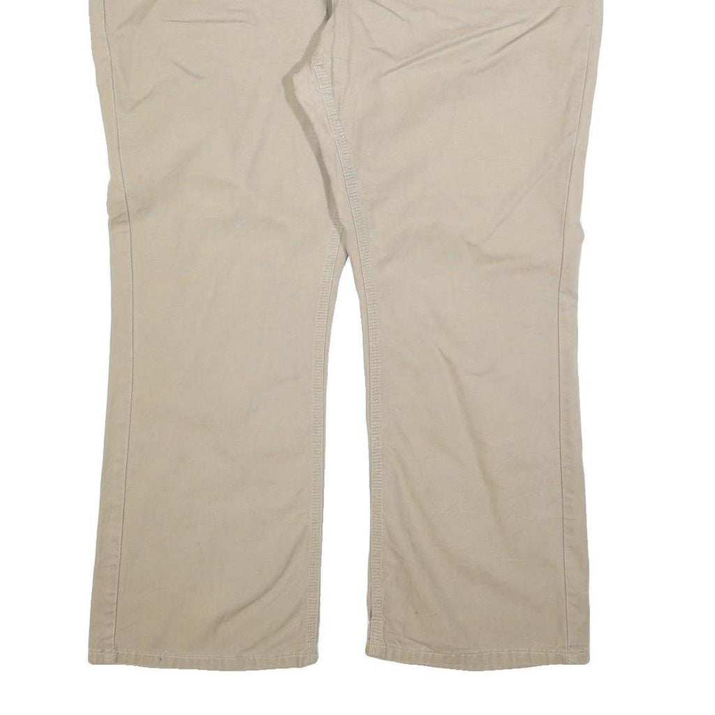 CARHARTT Womens Cotton Blend Beige Regular Fit Straight Leg Trousers W42 L30
