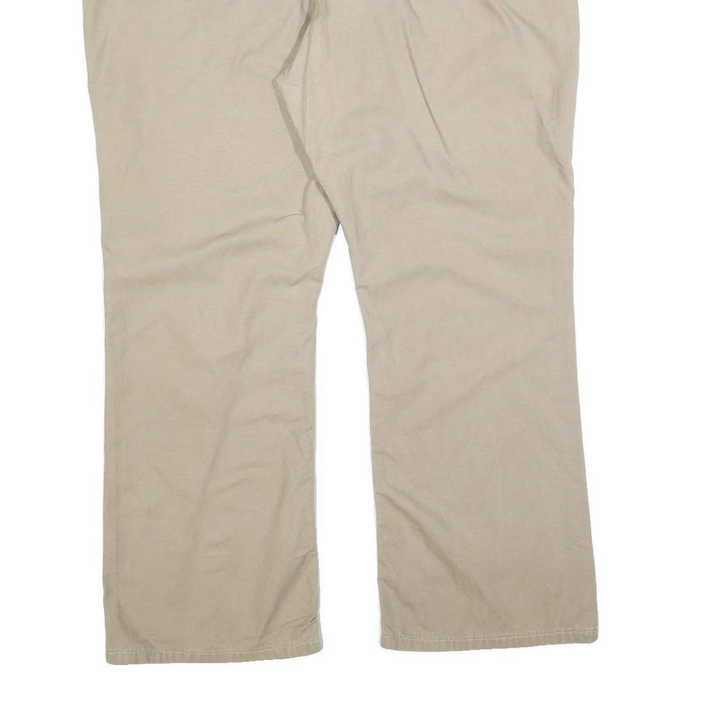 CARHARTT Womens Cotton Blend Beige Regular Fit Straight Leg Trousers W42 L30