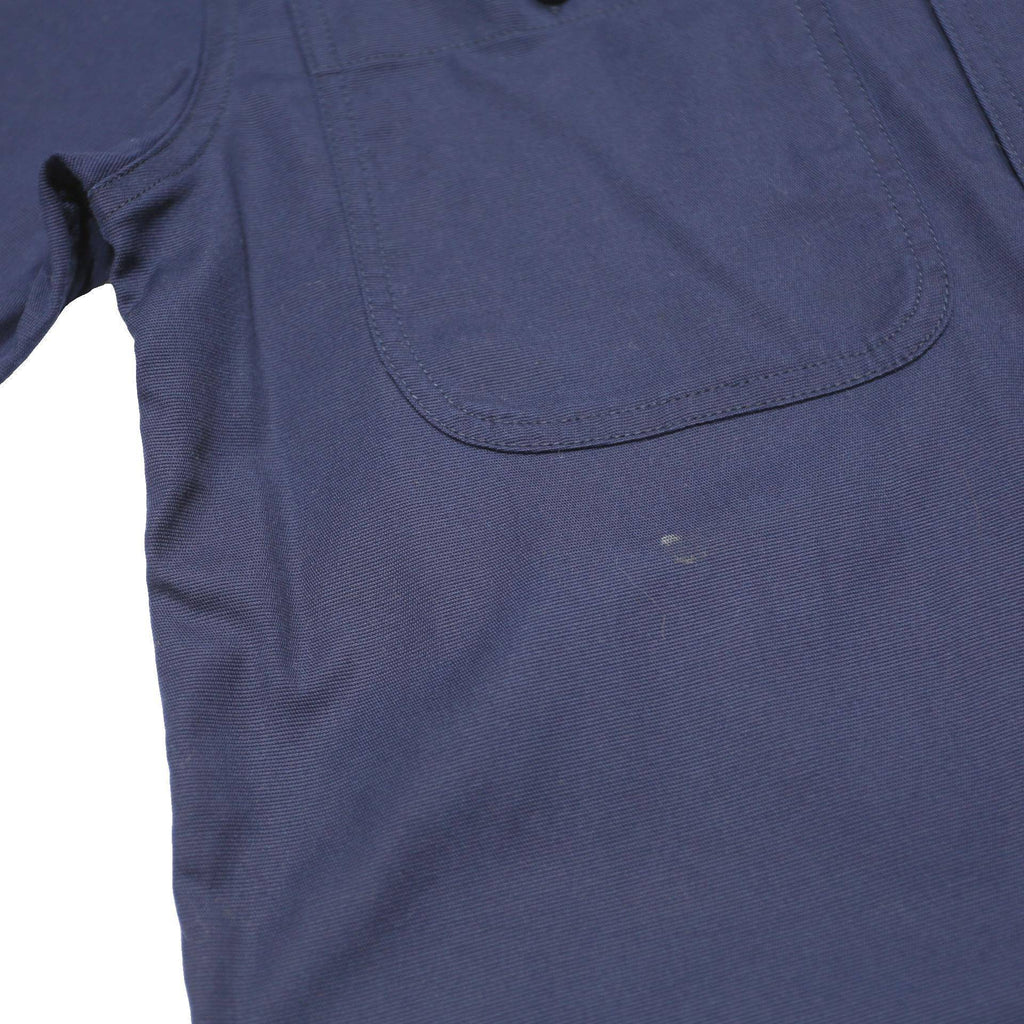 CARHARTT Mens Navy Blue Cotton Blend Shirt M Casual Workwear Button Pocket