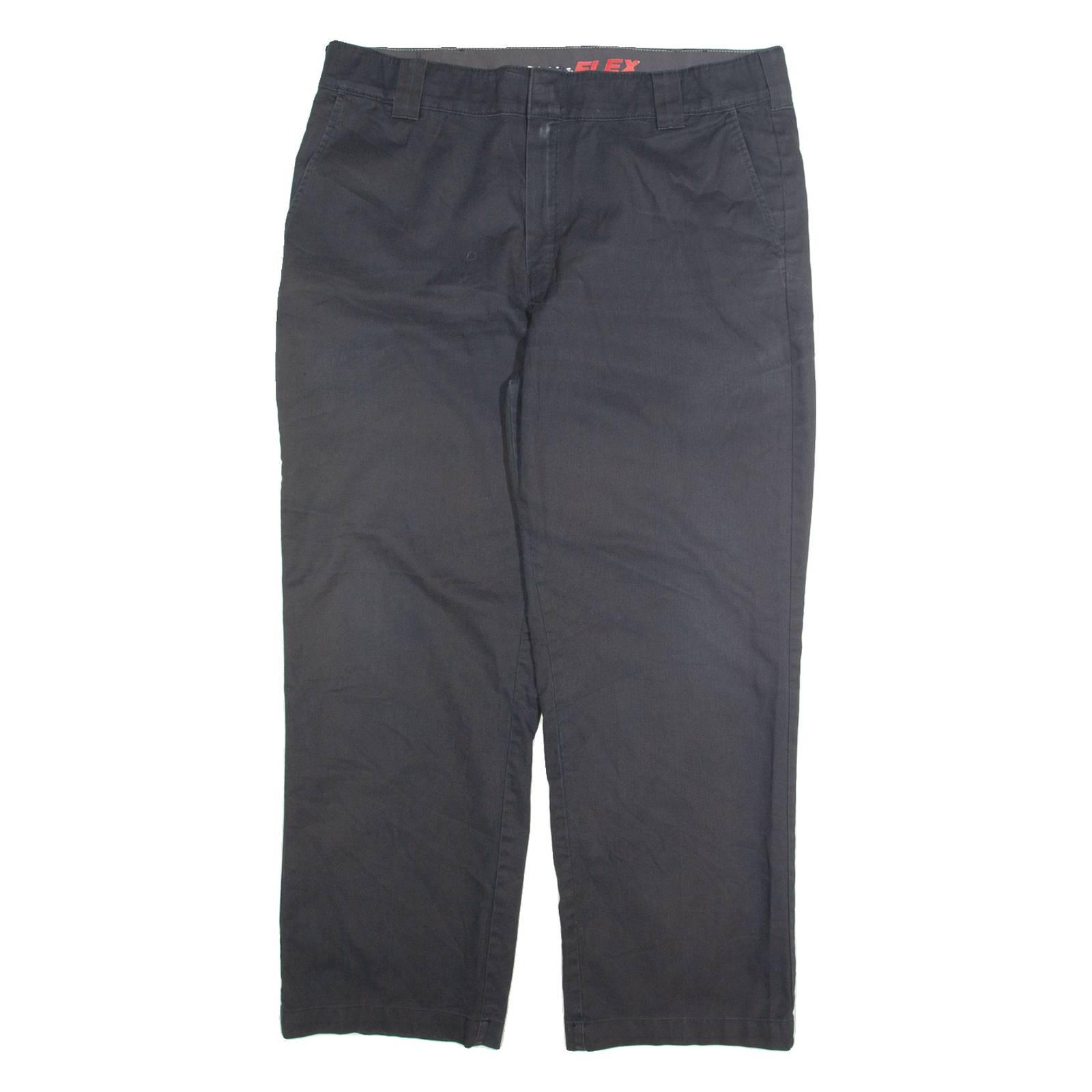 DICKIES Chino Mens Trousers Grey Regular Straight W40 L30