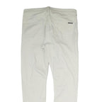 MAISON SCOTCH Mens Cotton White Regular Fit Straight Leg Trousers W34 L28