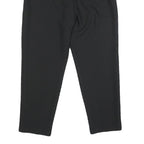ZARA Womens Black Regular Fit Straight Synthetic Trousers W28 L26 Classic