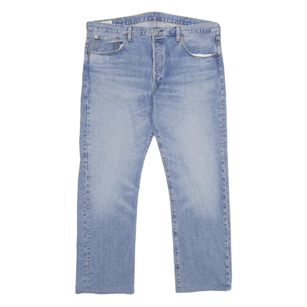 LEVI'S 501 Mens Classic Blue Denim Light W38 L30 Button Closure Jeans