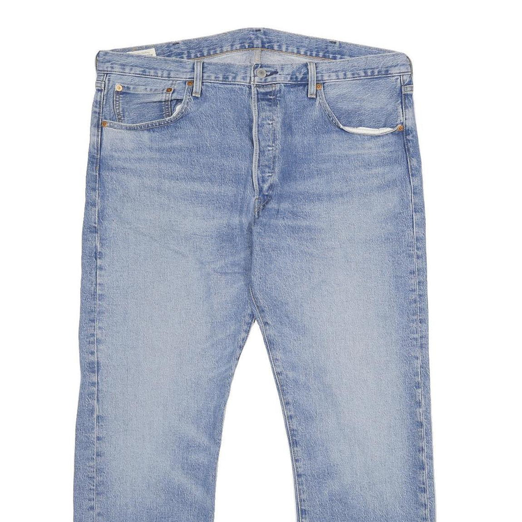 LEVI'S 501 Mens Classic Blue Denim Light W38 L30 Button Closure Jeans