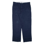 DICKIES 874 Workwear Mens Trousers Blue Regular Straight W38 L32