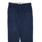 DICKIES 874 Workwear Mens Trousers Blue Regular Straight W38 L32