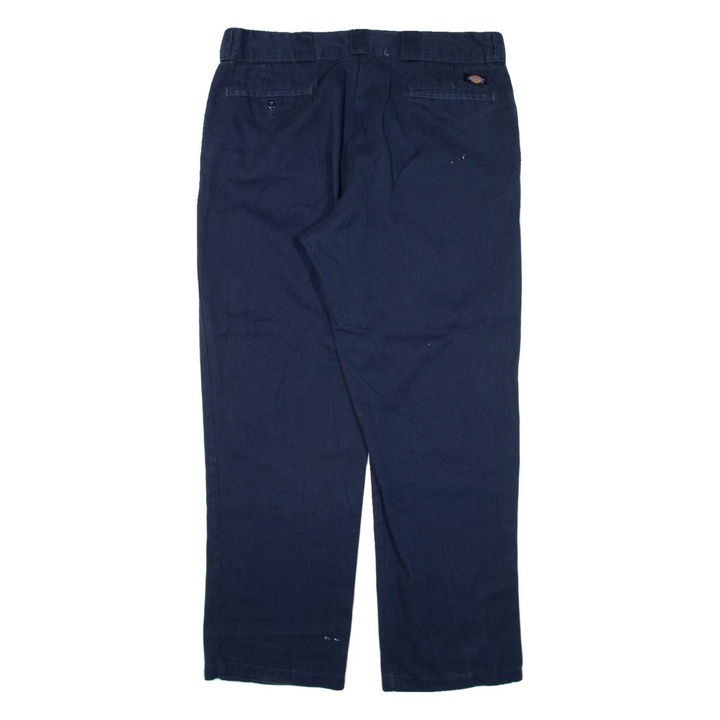 DICKIES 874 Workwear Mens Trousers Blue Regular Straight W38 L32