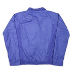 PUMA Womens Blue Polyester Blend Track Jacket L Zip Plain Sport Activewear