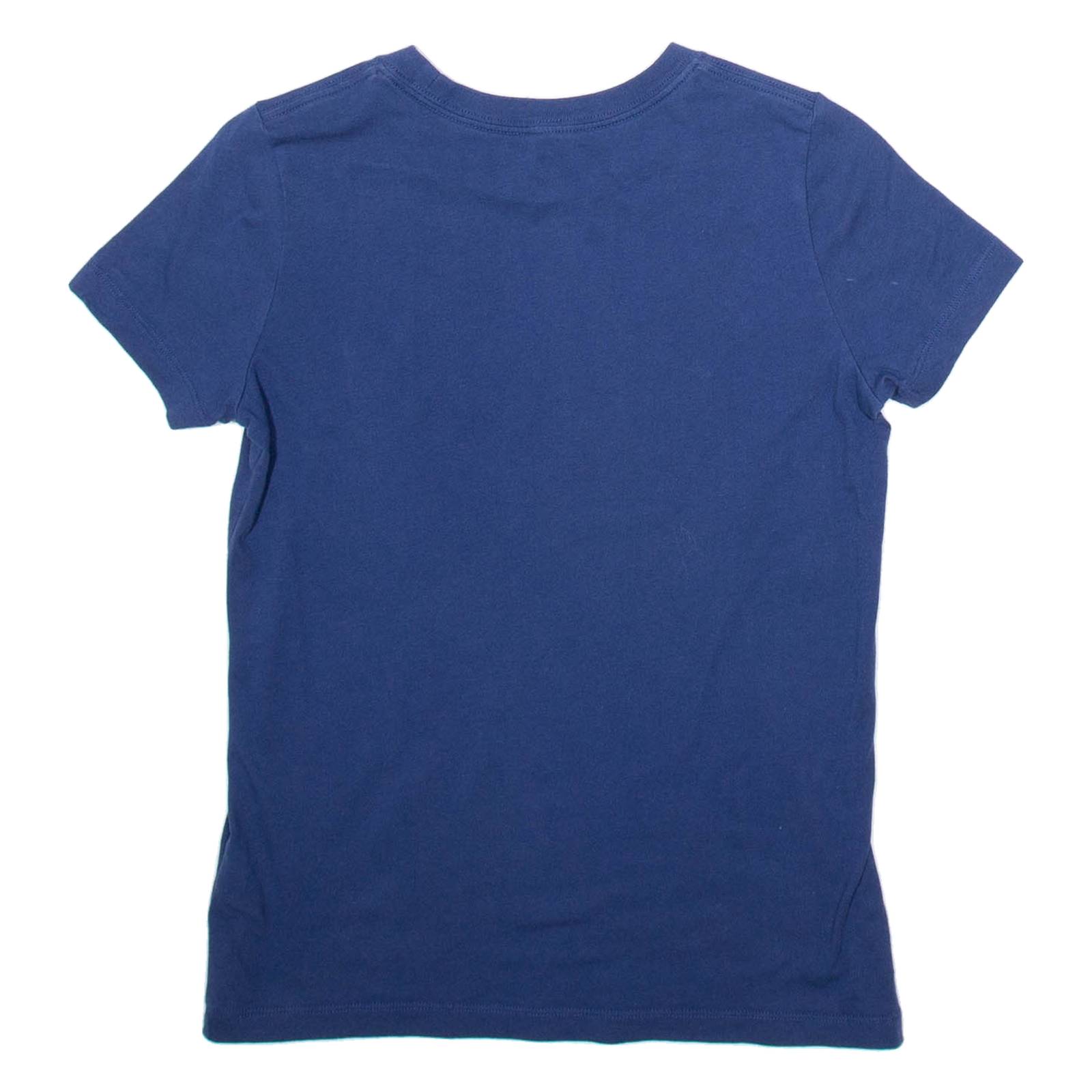CONVERSE Womens T-Shirt Blue XXS