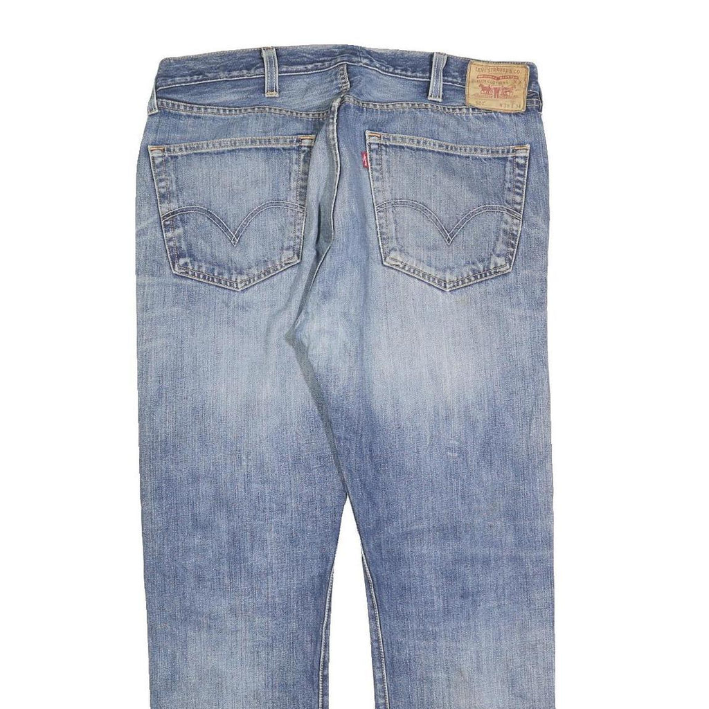 LEVI'S Mens Jeans Blue Regular Straight Denim Medium W34 L30 501 Button Fly