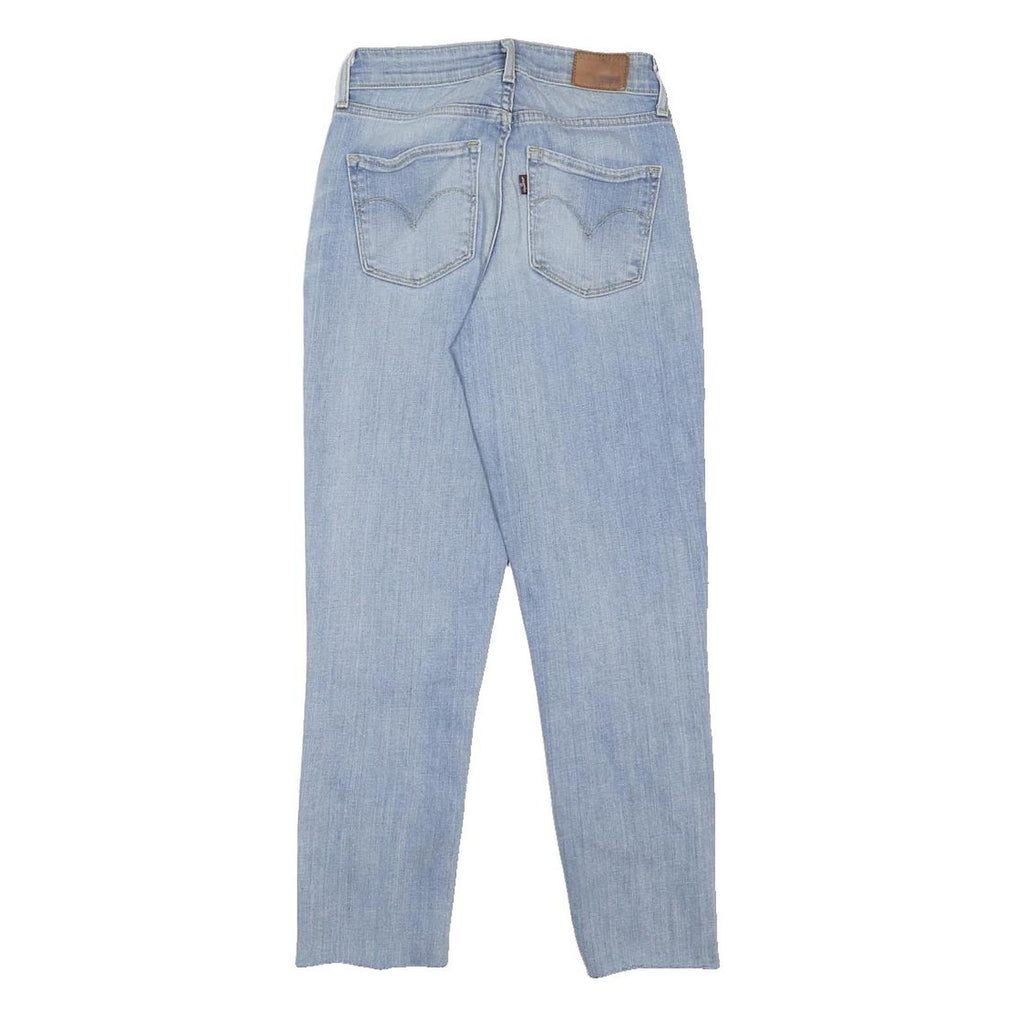 LEVI'S Womens Blue Slim Skinny Denim Cotton Blend Light W23 L24 Stretch Zip