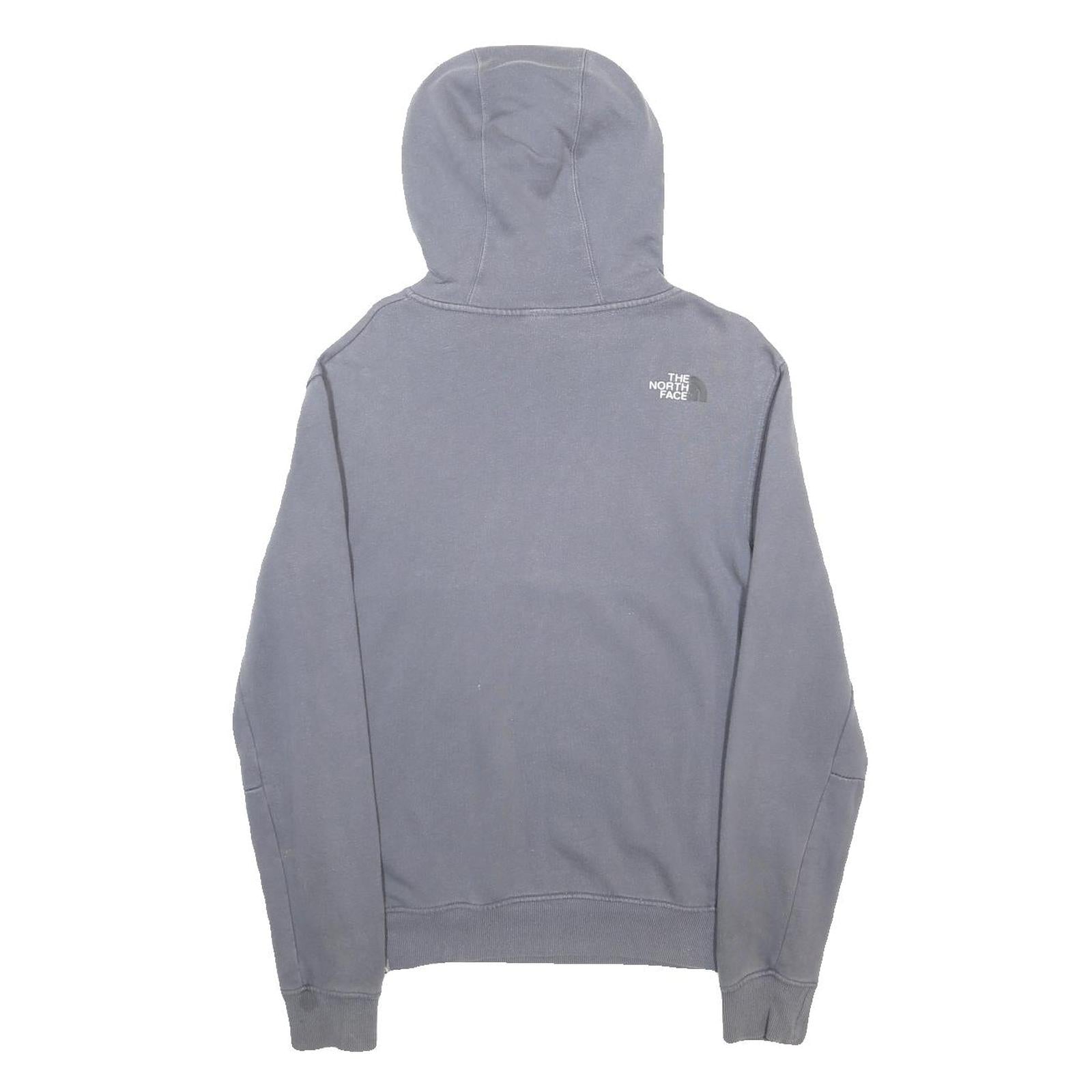 THE NORTH FACE Mens Grey Pullover Hoodie S Cotton Blend Casual