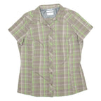 COLUMBIA Womens Shirt Green Check M