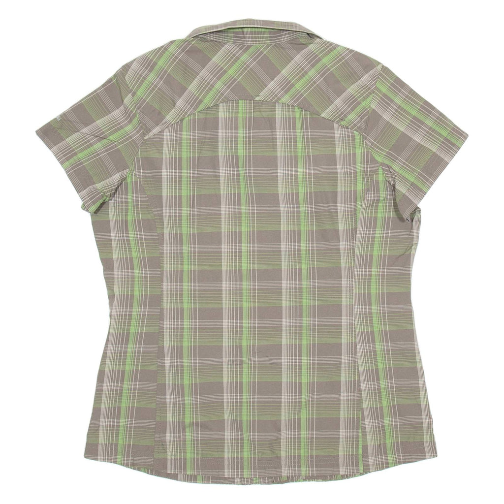 COLUMBIA Womens Shirt Green Check M