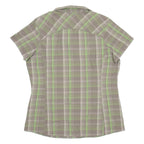 COLUMBIA Womens Shirt Green Check M