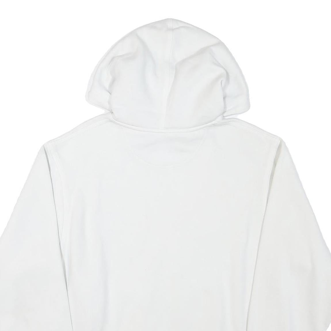 CHAMPION Mens White Pullover Hoodie S Cotton Blend Casual Sportswear