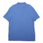 CALVIN KLEIN Mens Blue XL Polo Shirt Cotton Short Sleeve Plain Casual Basics