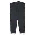 LEVI'S Mens Black Slim Trousers W36 L27 Cotton Blend Zip Close Fit Casual