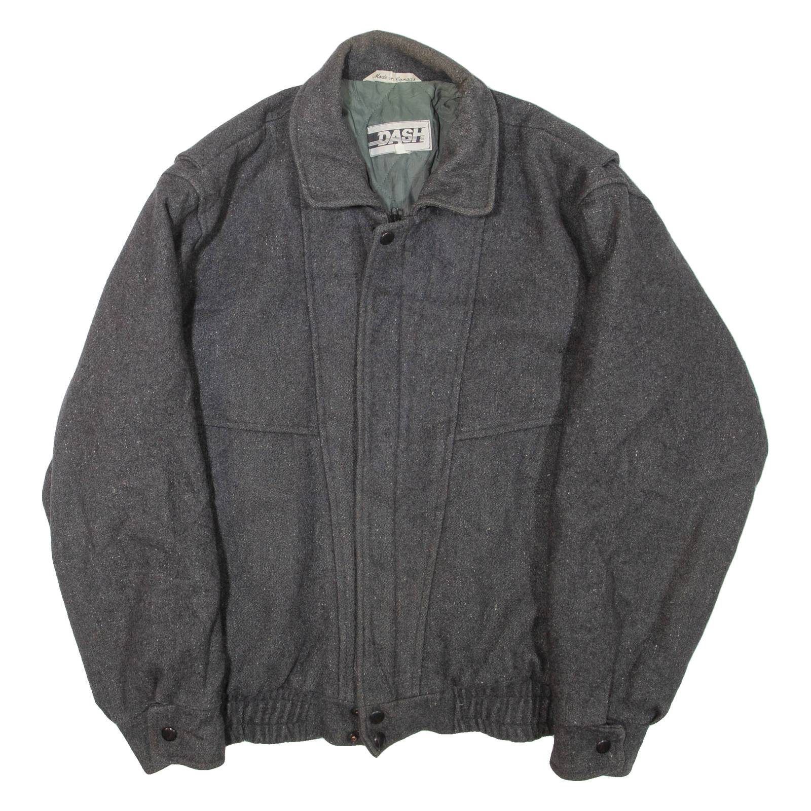DASH Mens Jacket Grey Wool M