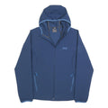 JACK WOLFSKIN Womens Blue Outdoor Jacket UK 18 Polyester Blend Hooded Zip