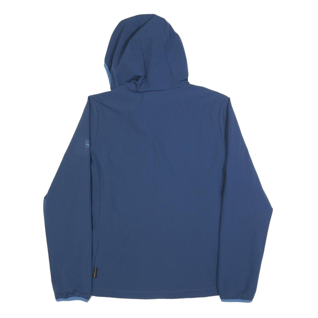 JACK WOLFSKIN Womens Blue Outdoor Jacket UK 18 Polyester Blend Hooded Zip